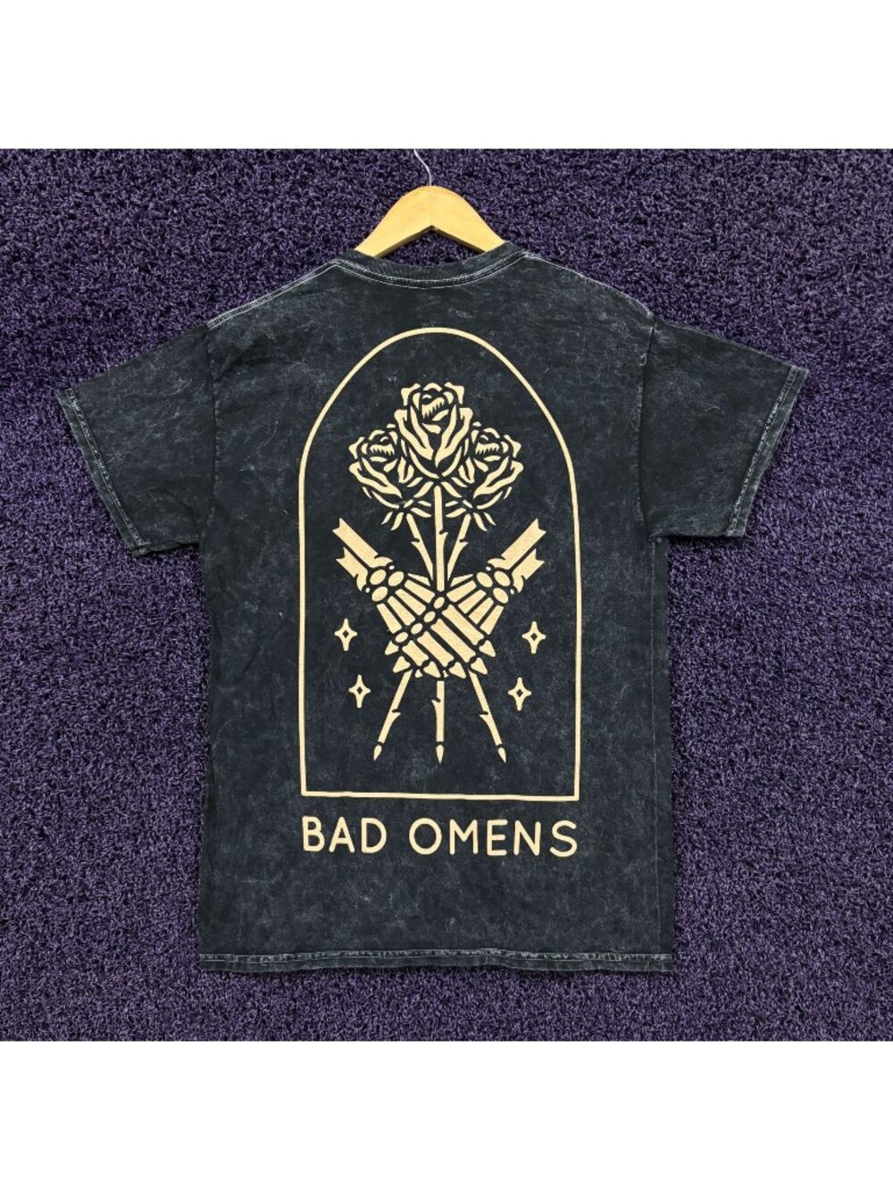 Bad Omens Mineral Wash T-Shirt Size Medium
